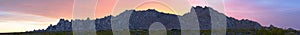 Granite Mountain Sunset Panorama