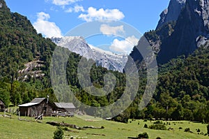 Granite mountains in the CochamÃ³ Valley, Lakes Region of Southern Chile.