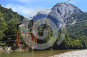 Granite mountains in the CochamÃ³ Valley, Lakes Region of Southern Chile.