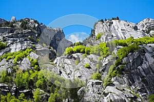 Granite mountains in Val di Mello