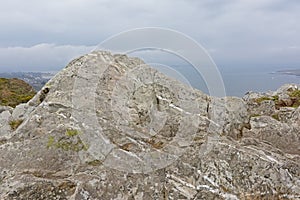 Granite rock along the northesea coast of ireland