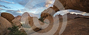 Granite rock arch at Spitzkoppe