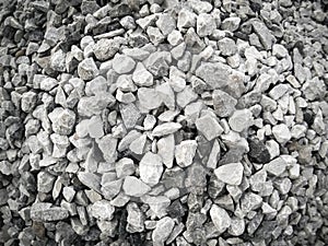 Granite rock background.Pile of granite stone