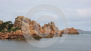 Granite rock formations in Brittany