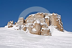 Granite Rocks in Big Horn Mountains of Wyoming