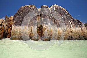 Granite rocks in the water