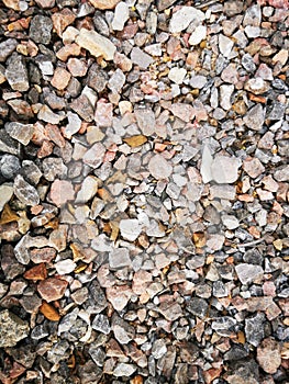 Granite Rubble Rock texture background.