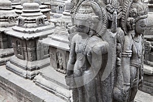 Granite Sculptures at Swayambunath, Nepal