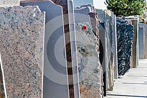 Granite slabs photo