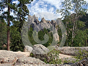 Granite Spires in the Black Hills of South Dakota