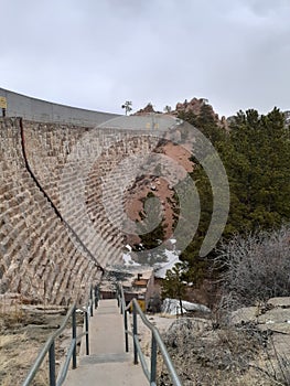 Granite Springs Dam constructed 1902-1904 Curt Gowdy State Park Cheyenne, Wy photo