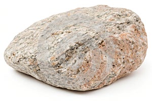 Granite stone isolated on white