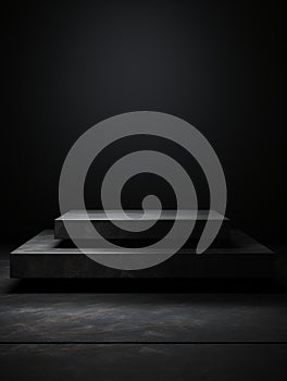 Granite Stone Minimalistic Product Podium.