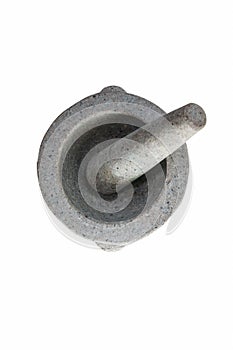 Granite stone pestle and mortar