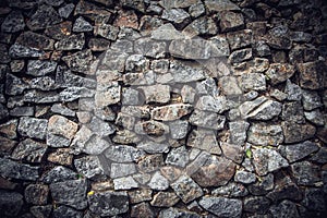 granite stone wall, masonry texture