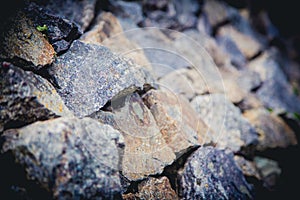 granite stone wall, masonry texture