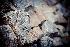 granite stone wall, masonry texture