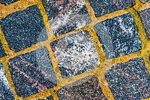 Granite tiles under water 2