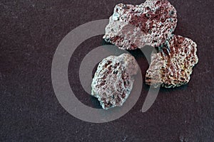 Granites are coarsely crystalline plutonic rocks