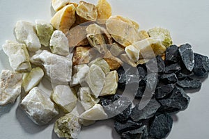Granites are coarsely crystalline plutonic rocks