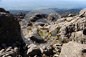 The granitic peaks of Monte Limbara