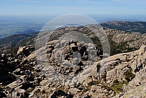 The granitic peaks of Monte Limbara