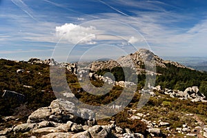 The granitic peaks of Monte Limbara