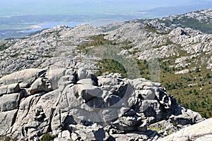 The granitic peaks of Monte Limbara