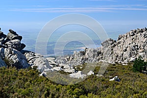 The granitic peaks of Monte Limbara