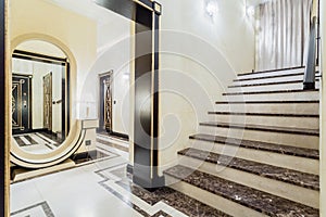 Granitic stairs in luxury residence