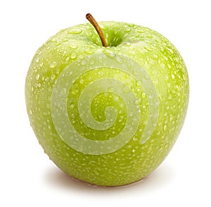 granny smith apple path isolated