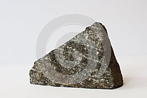 Granodiorite mineral on white
