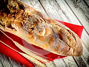 GRANODUR SEMOLA ITALIAN BREAD IN WOOD OVENS photo