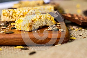 Granola Bars and mixed nuts