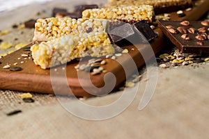 Granola Bars and mixed nuts