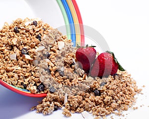 Granola and Strawberries