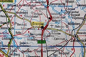 Gransee, Germany, on a road m