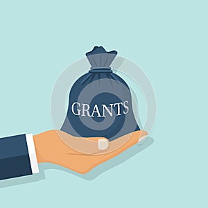 Grant funding, business concept photo