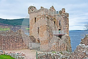 Grant Tower and Loch Ness.