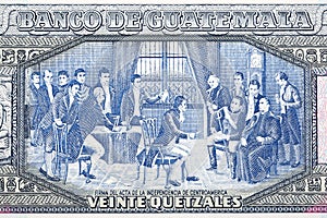 Granting of Independence to Central America from Guatemalan money