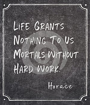 Grants nothing Horace quote