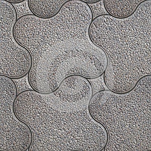 Granular Pavement. Seamless Tileable Texture. photo