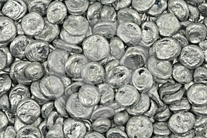 Granular silver metal background