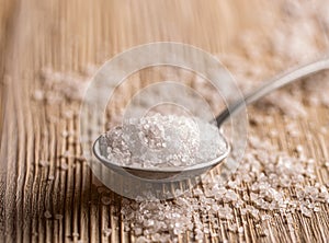 Granulate sea salt photo