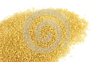 Granulated sugar, Brown sugar from sugar cane, Background granulated sugar yellow, sucrose sugar