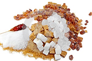 Granulated sugar, sugar not refined, sugar candy white