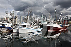 Granville Island Vancouver Fish Boats