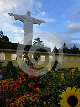 On the Grapa hill above the small North Slovak village of Klin, there is a unique rarity, a monumental statue of Jesus Christ, photo