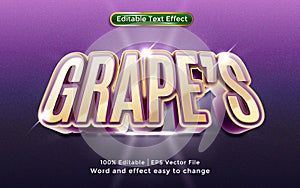 Grape editable text effect