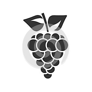 Grape Icon isolated on white background.